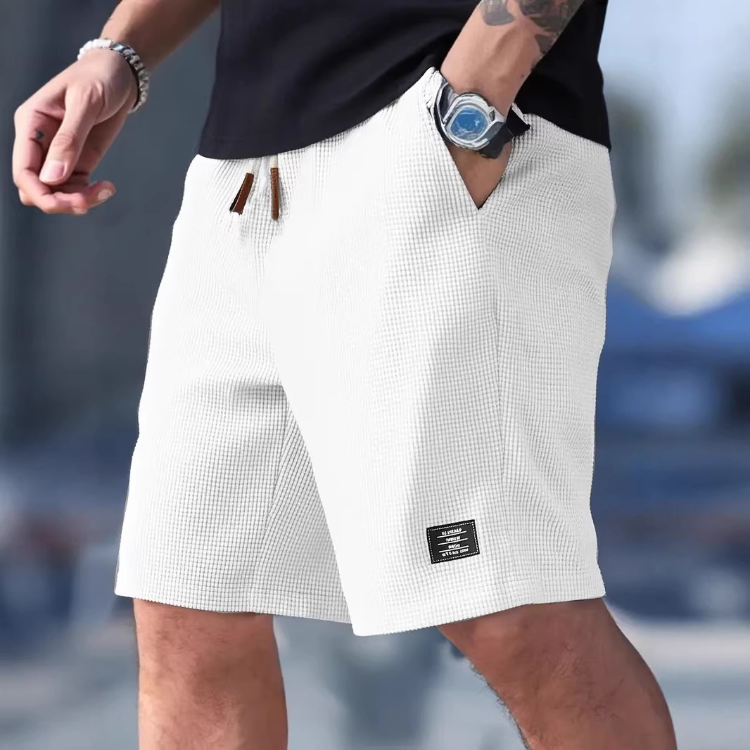Sommerliche Freizeit-Sporthose für Herren im europäisch-amerikanischen Stil, 2026 Cross Border Five Point Outerwear Corn Plaid Corduroy Shorts_voghion.com