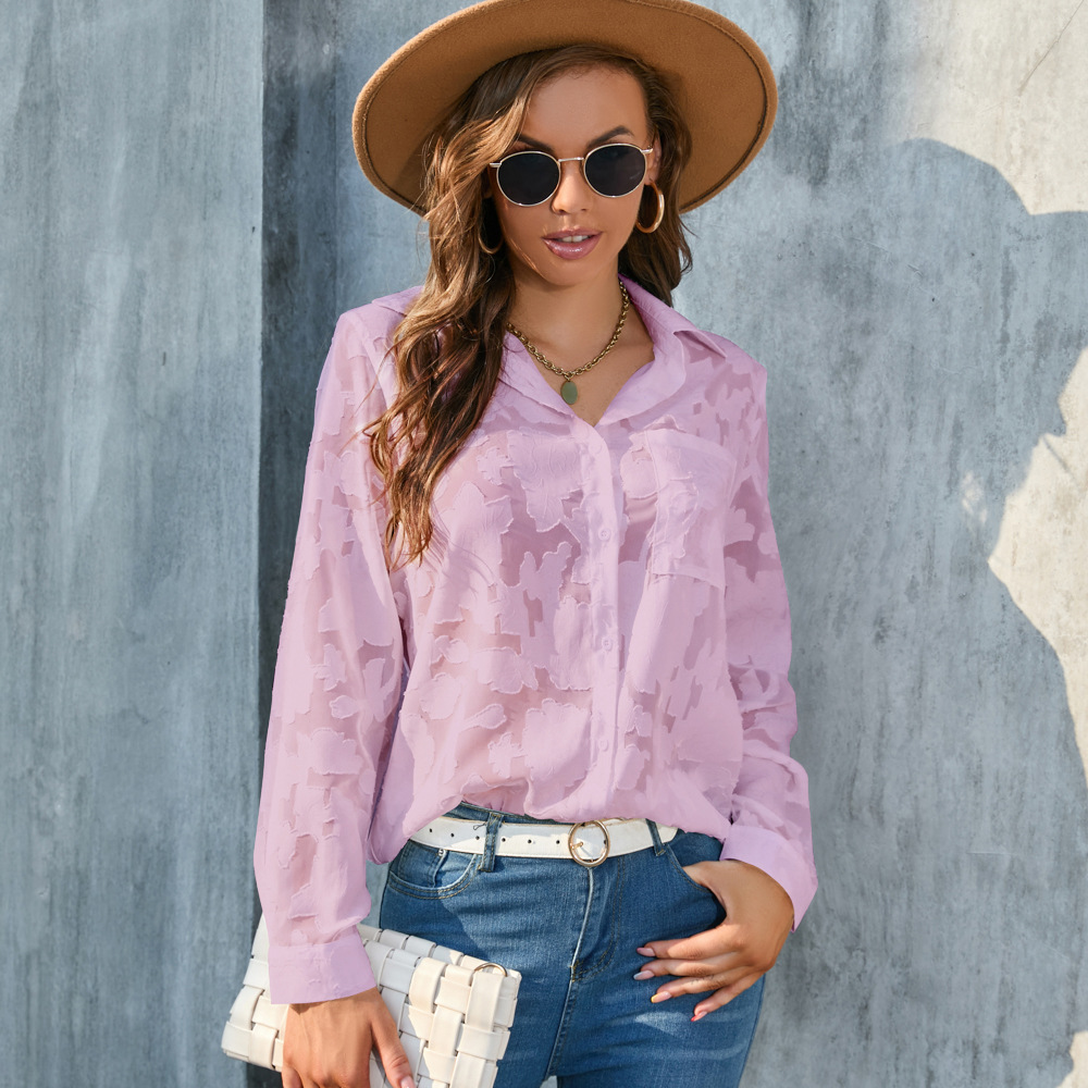 Plus Size Women's Loose Casual Chiffon Blouse Style Available In All Colors And Sizes_ecoleips.com