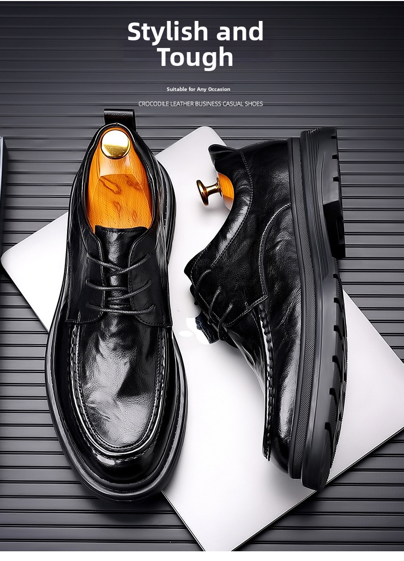 Pantofi casual pentru bărbați din piele pentru work și business_voghion.com