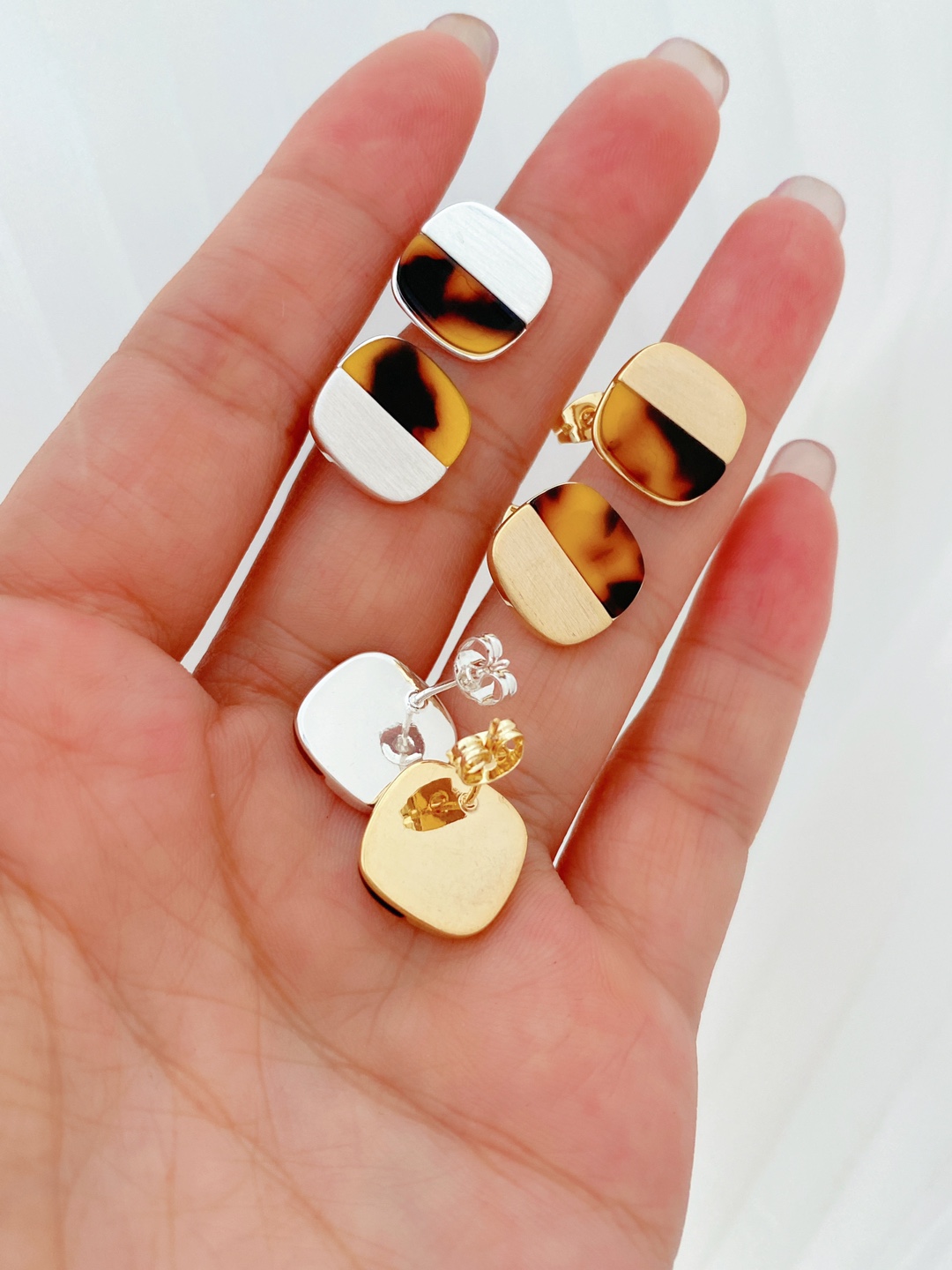 Ear Studs Classification 1 Pair Quantity 1 Pair Lady Leopard Plating Copper Ear Studs