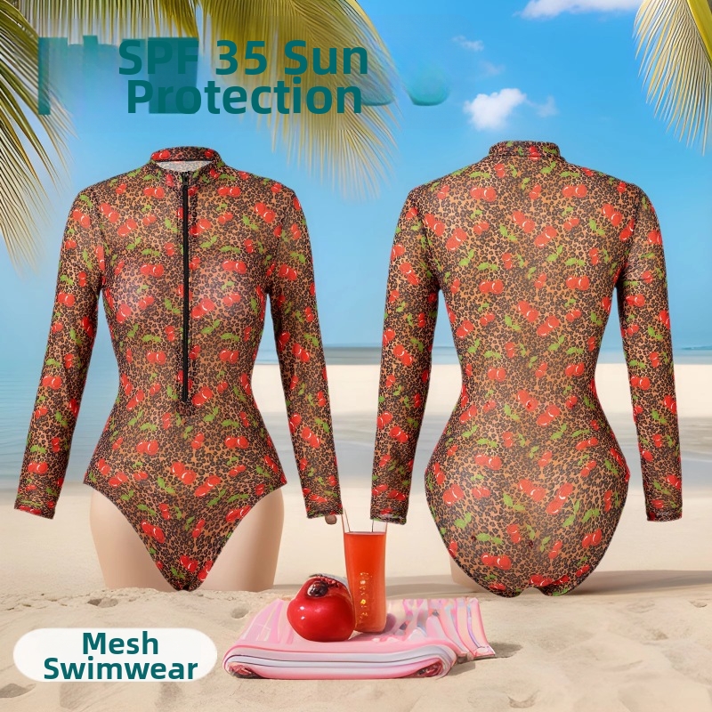 Women's One-piece Swimsuit Modest Coverage For Beach And Pool_voghion.com