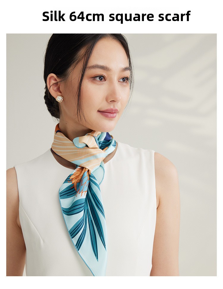 Foulard in seta da donna 100% seta di gelso quadrato elegante_voghion.com