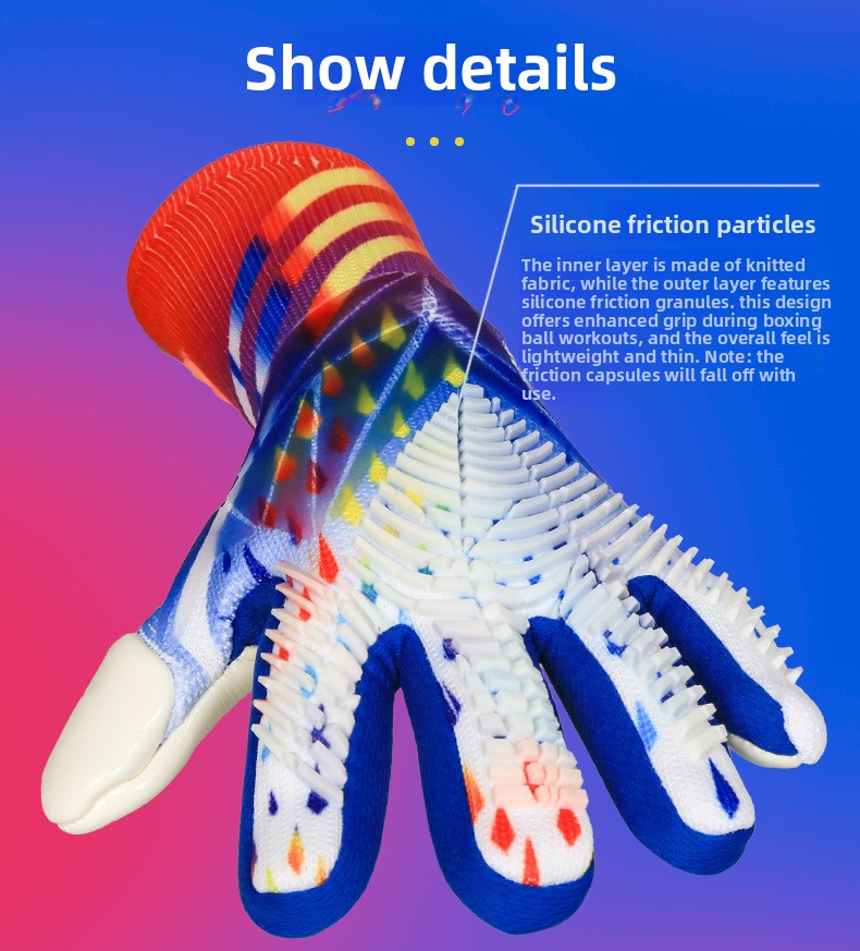 2026 Falcon Martinez Goalkeeper Gloves Football Goalkeeper Gloves Advanced Anti Slip Latex Without Finger Protection_voghion.com