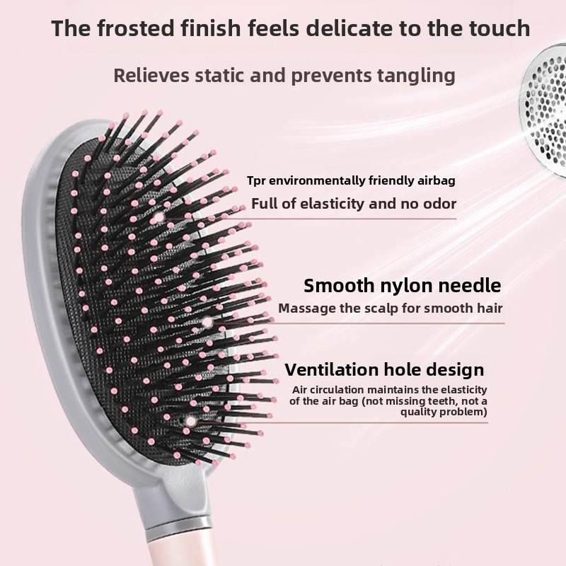 Escova de cabelo com almofada de ar para mulher cabelo longo e encaracolado_voghion.com