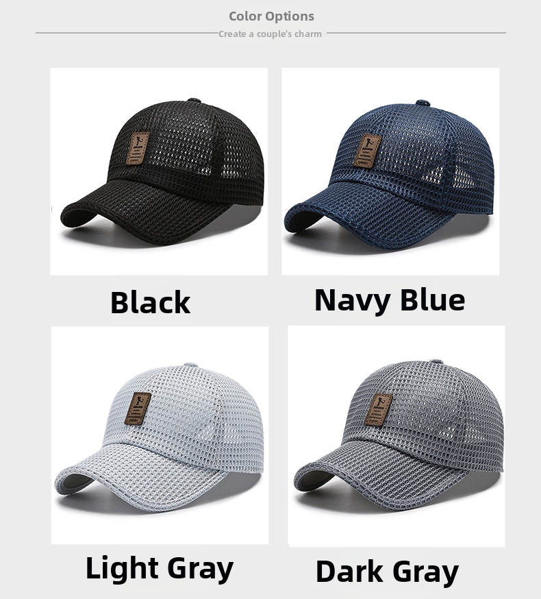 Mesh Baseball Cap Für Herren Atmungsaktive Sommer Kappe_voghion.com