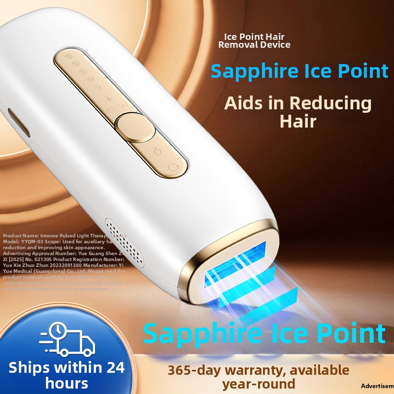 Profesyonel IPL Epilasyon Cihazı Ice Point Ağrısız Safir Kristal Dudak ve Koltuk Altı Tüm Vücut Epilasyon Evde Kullanım Lazer Cihazı_voghion.com