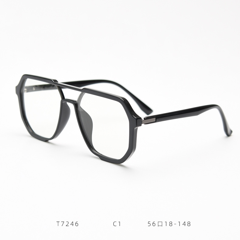 Retro Prescription Eyewear Frames With Double Bridge For Unisex_voghion.com