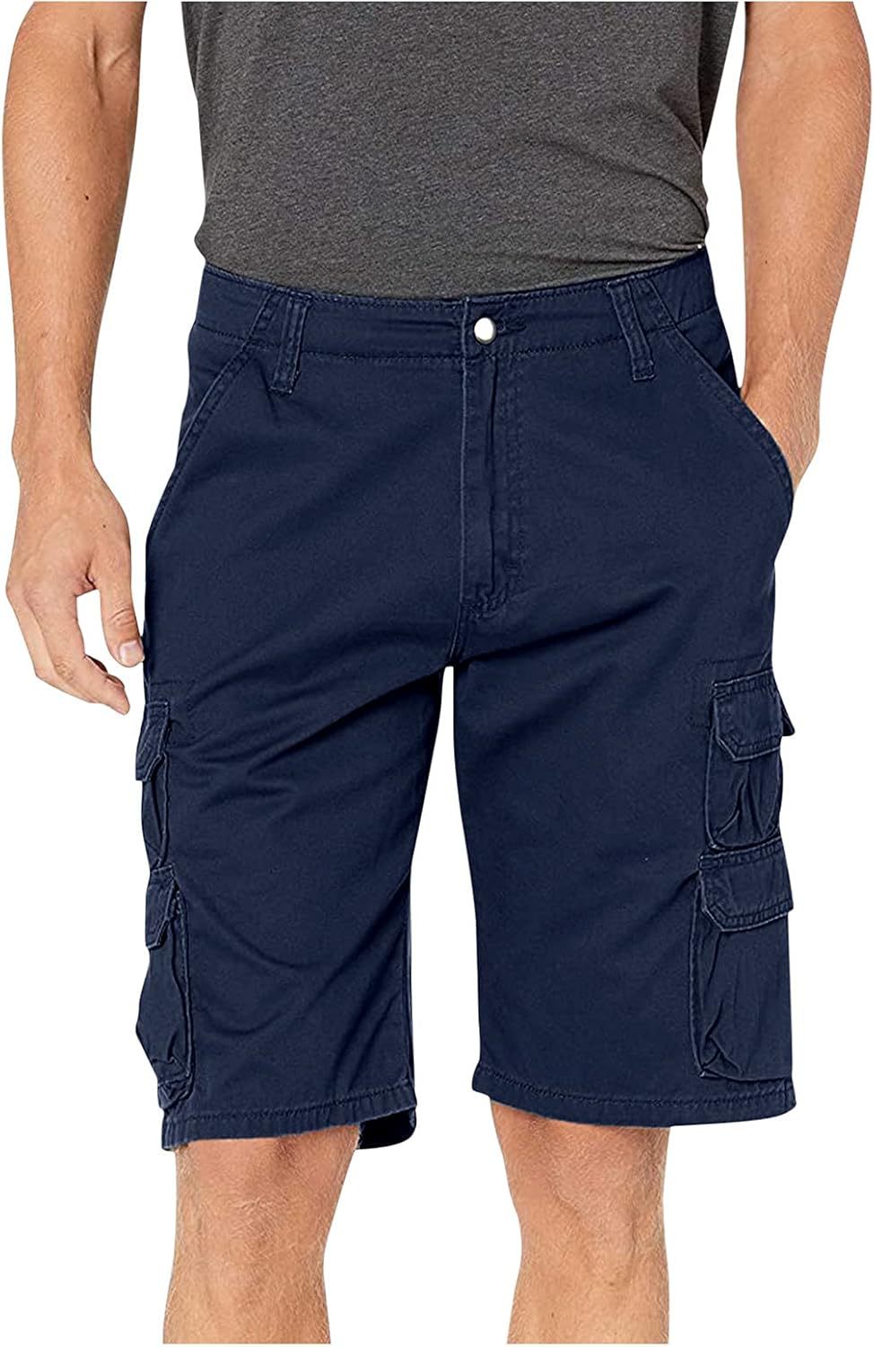 Herre cargo shorts i bomuld med lige pasform til sommeren_voghion.com