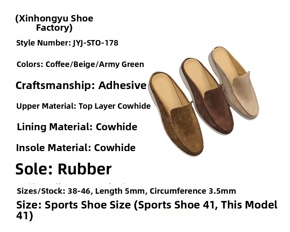 Herren Wildleder Mule Loafers Bequeme Slipper Für Den Alltag_voghion.com