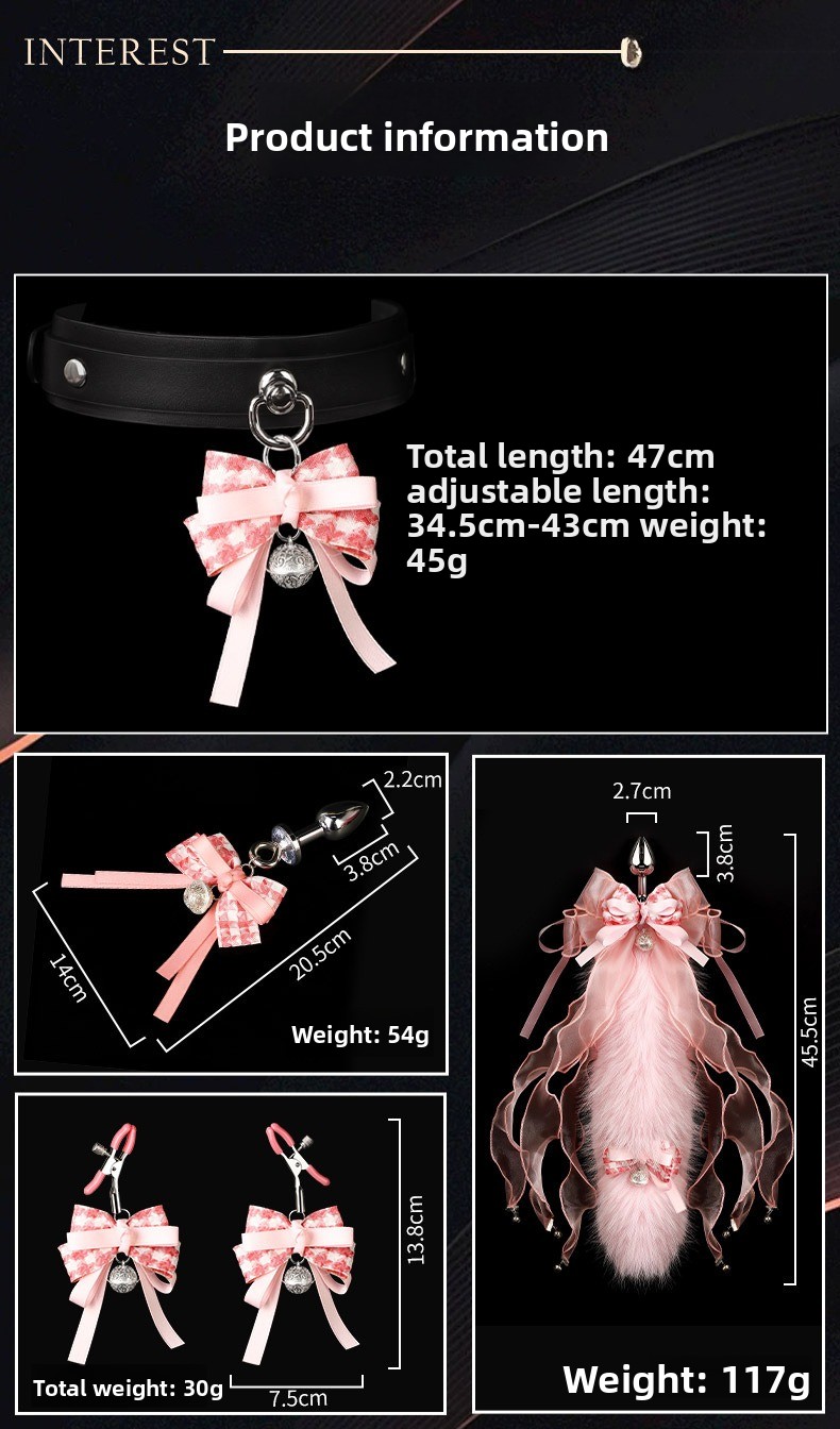 Set Of Anal Plugs With Removable Tail For Backyard Play_voghion.com