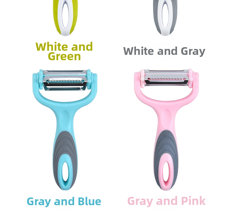3 In 1 Vegetable Peeler Stainless Steel Rotary Peeler Slicer_voghion.com