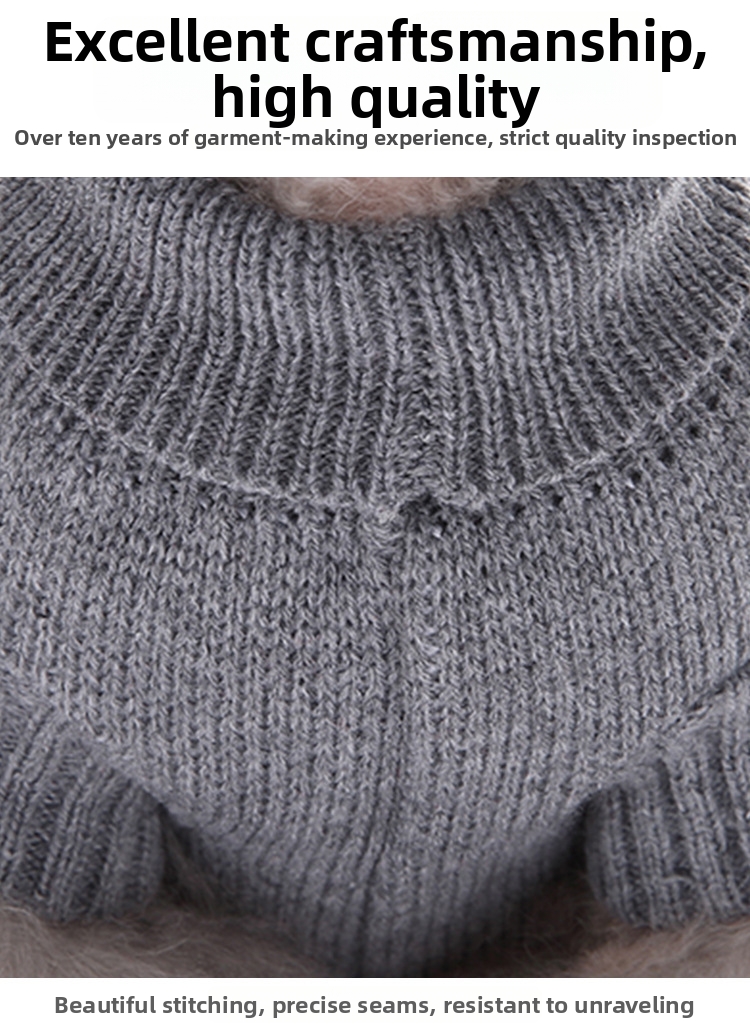 Dog Christmas Turtleneck Pet Sweater With Bone Stripe Design_voghion.com