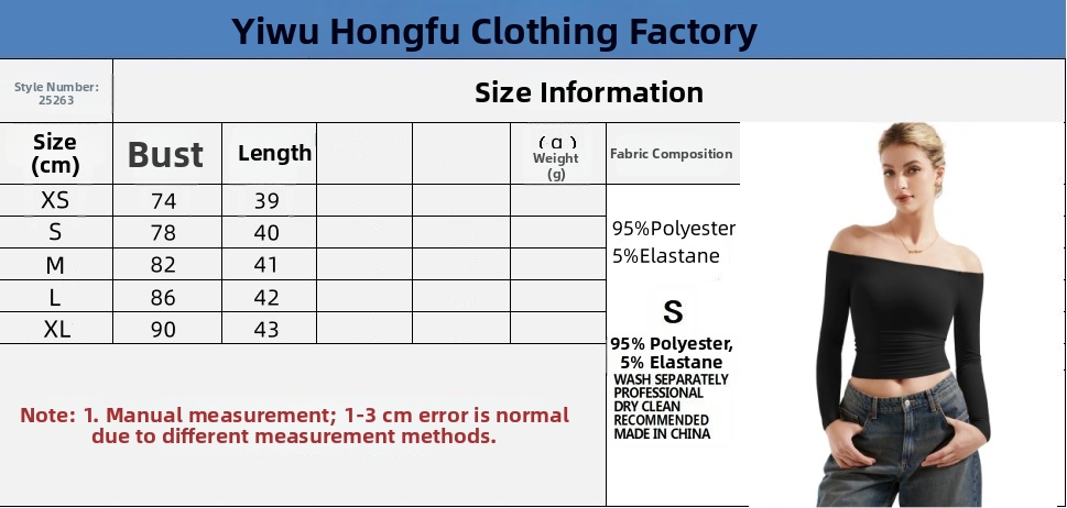 Women's Sexy Off Shoulder Long Sleeve Shirt Slim Fit Crop Top T-Shirt For Fall Fashion_ecoleips.com