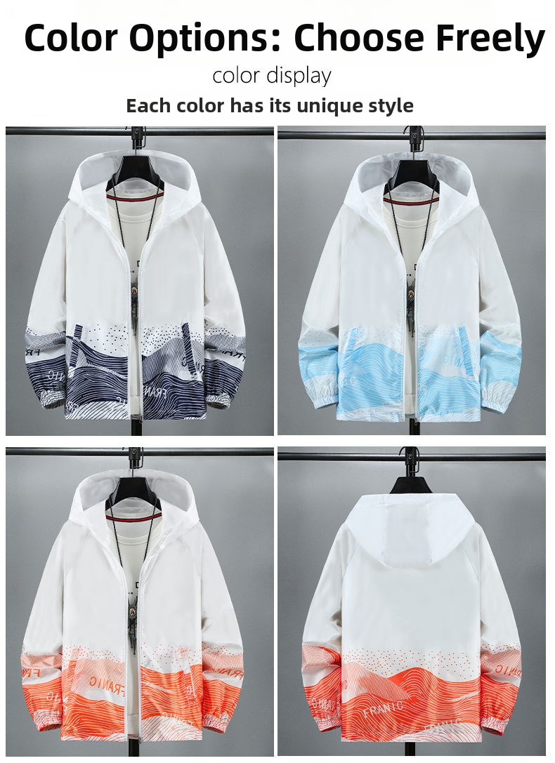Chaqueta hombre protección solar secado rápido ropa de pesca_voghion.com