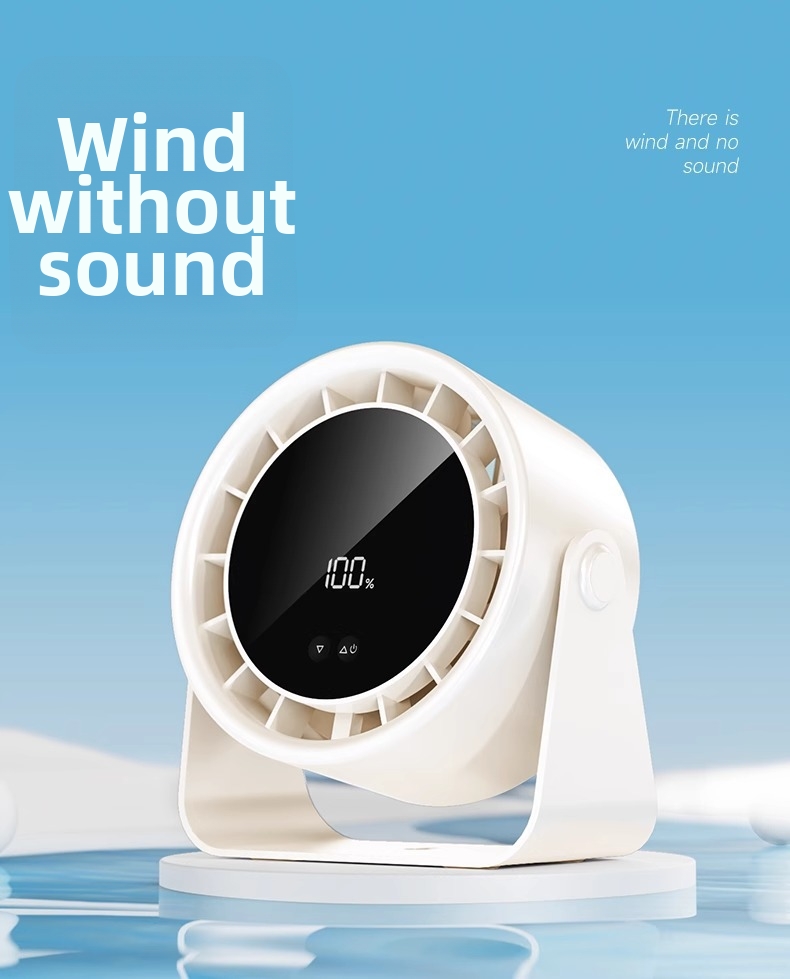 High-speed Rechargeable Circulating Fan Quiet Desktop Wall Fan_voghion.com