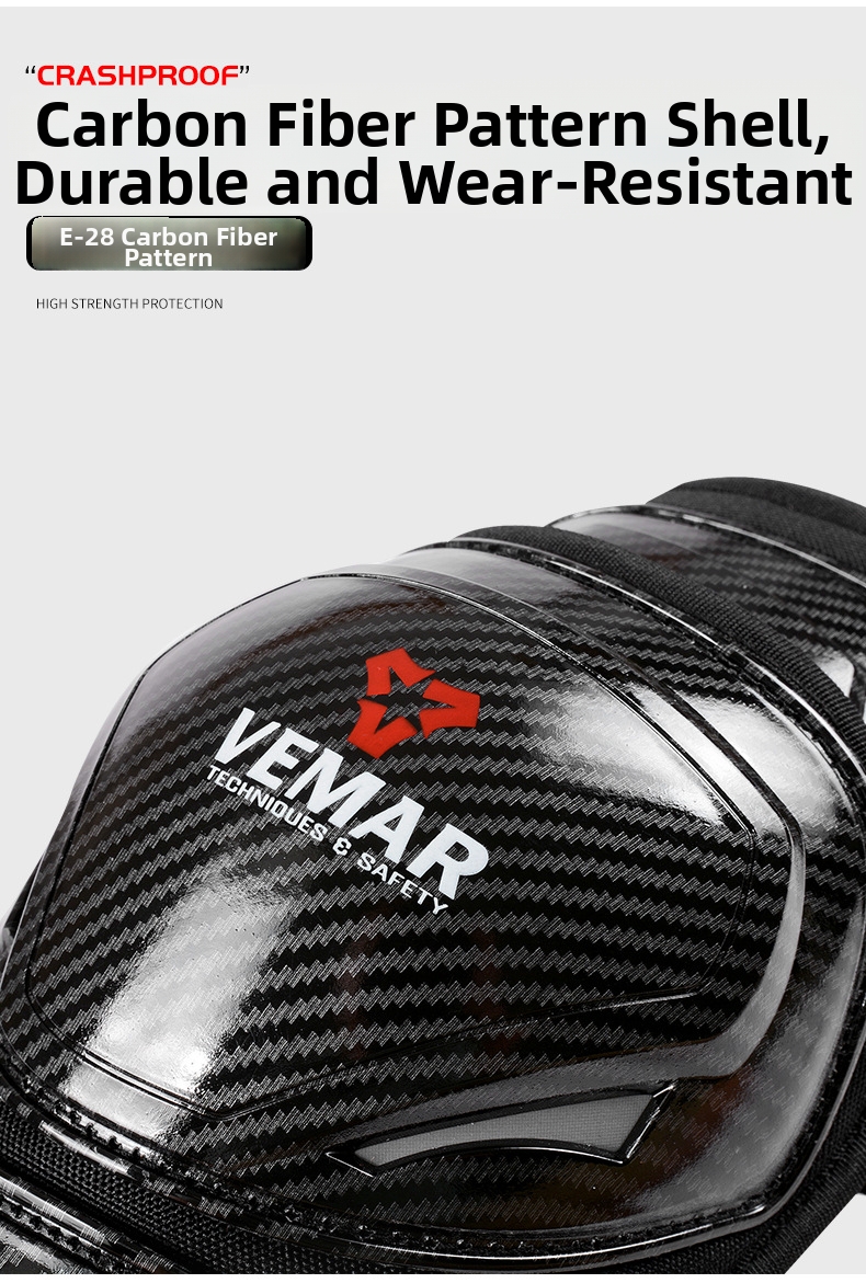 Motorcycle Knee Pads Lightweight Breathable Protective Gear Men_voghion.com