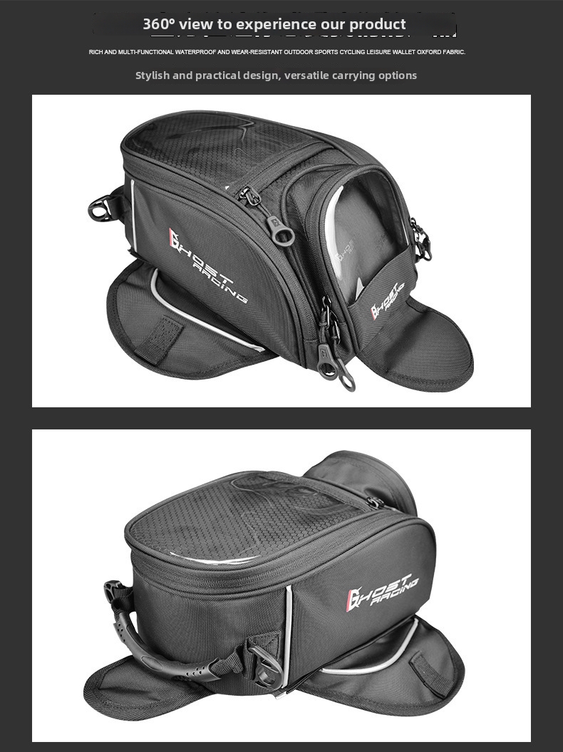 Motorcycle Fuel Tank Bag Waterproof Touchscreen Navigation Bag_voghion.com