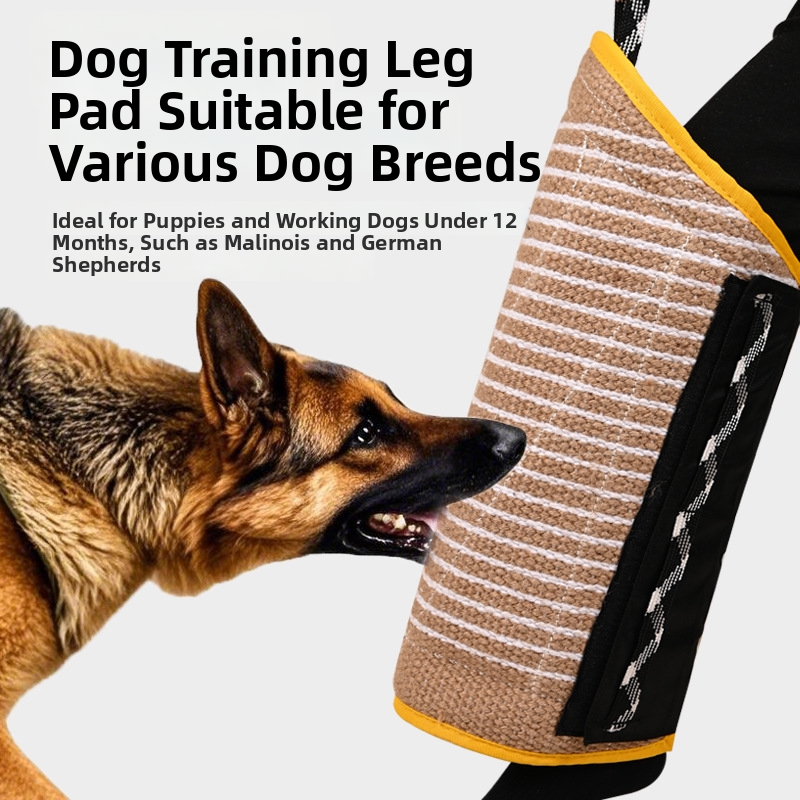 Large Dog Training Jute Leg Target Anti Bite Leg Guards Protective Gear Dog Training Toys_voghion.com