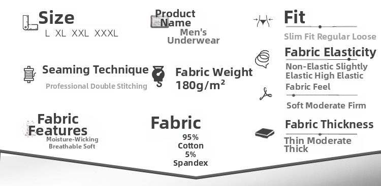 Men's Boxer Briefs Cotton Breathable Trunks For All Seasons_voghion.com