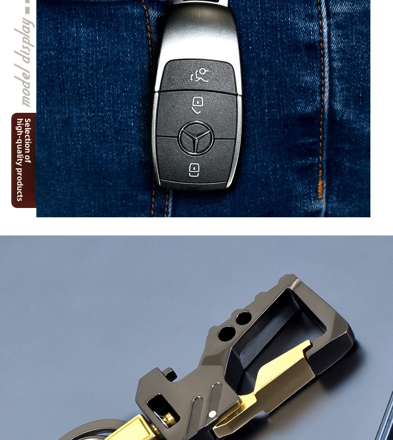 Multifunctional Bottle Opener Keychain Creative Car Key Pendant_voghion.com