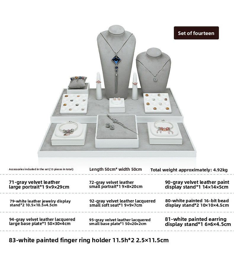 A028- (71-41) Grey Velvet Skin Paint Set (Xuyue) details page _1