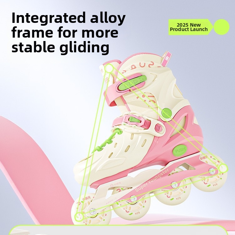 Children's Roller Skates Beginners Inline Skates For Boys And Girls With Integrated Frame Professional Sports Outdoor Equipment_voghion.com