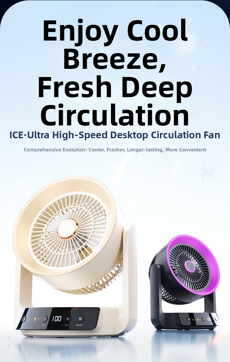 Mini Usb Desktop Fan Rechargeable Quiet For Bedroom And Office_voghion.com