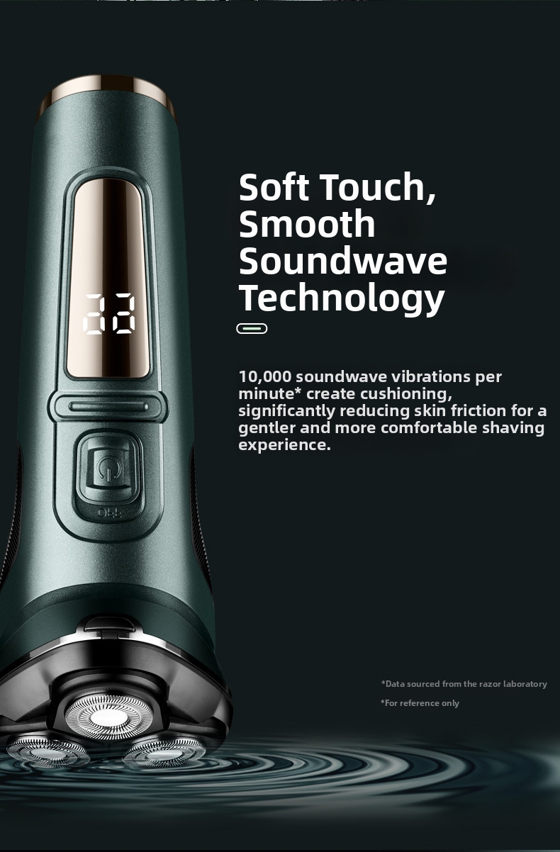Electric Shaver For Men With Digital Display And Three Blades_voghion.com