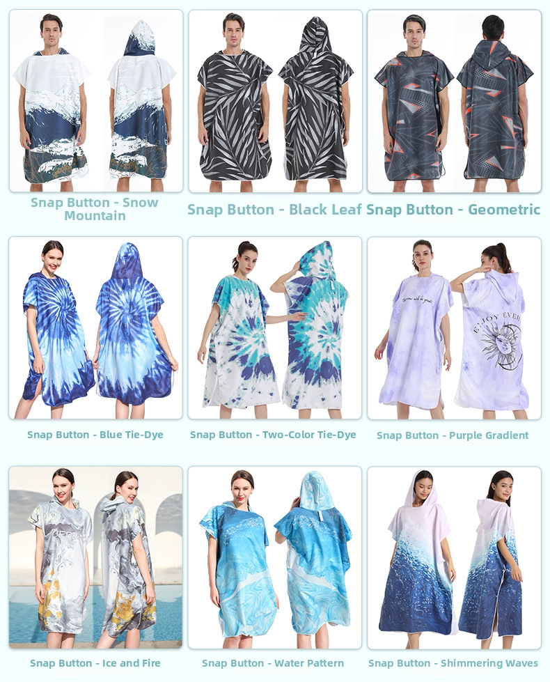 Quick Drying Change Robe Swimming Towel For Surfing And Beach_voghion.com