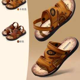 男士凉鞋男潮2026新款外穿耐磨高档沙滩鞋软底软面男式凉鞋8853+6