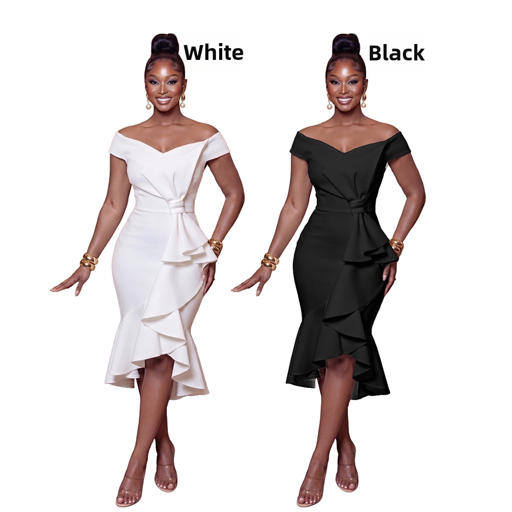 Women's Clothing Women's Off-Shoulder Mermaid Evening Dress Style Fashionable Elegant For Formal & Casual For Women_ecoleips.com