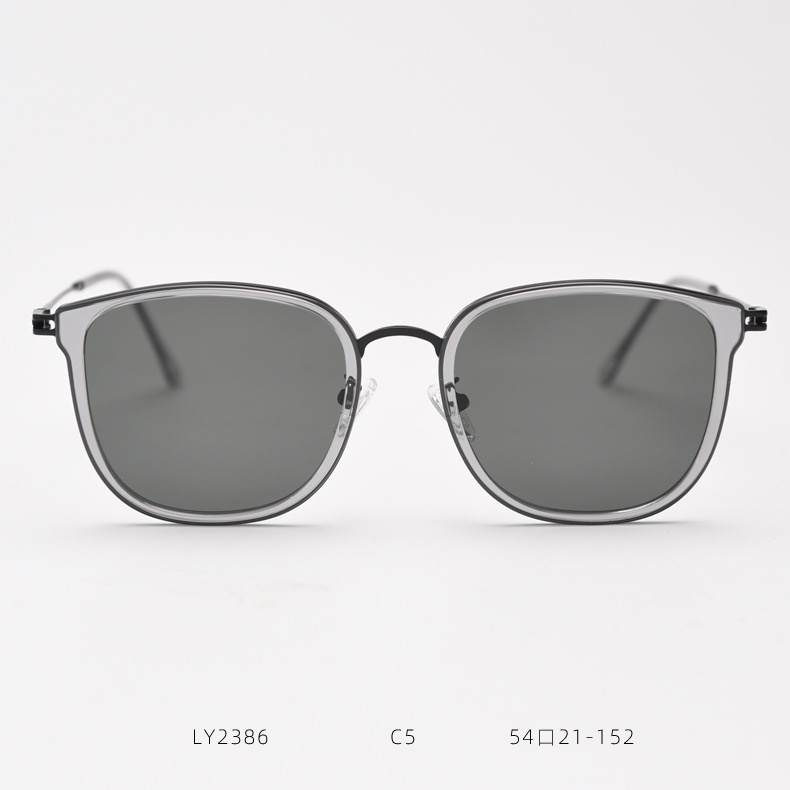 Polarized Sunglasses Light Metal Thin Edge Trendy Unisex Glasses_voghion.com