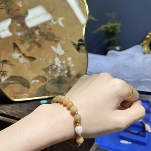 Natural Xinjiang Hetian Jade Sugar Jade Bracelet for Men and Women High Oil-quality Transcolent Authentic Hetian Jade Bracelet