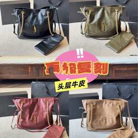 Y家新款大容量链条JAMIE托特包单肩包垃圾袋女包包