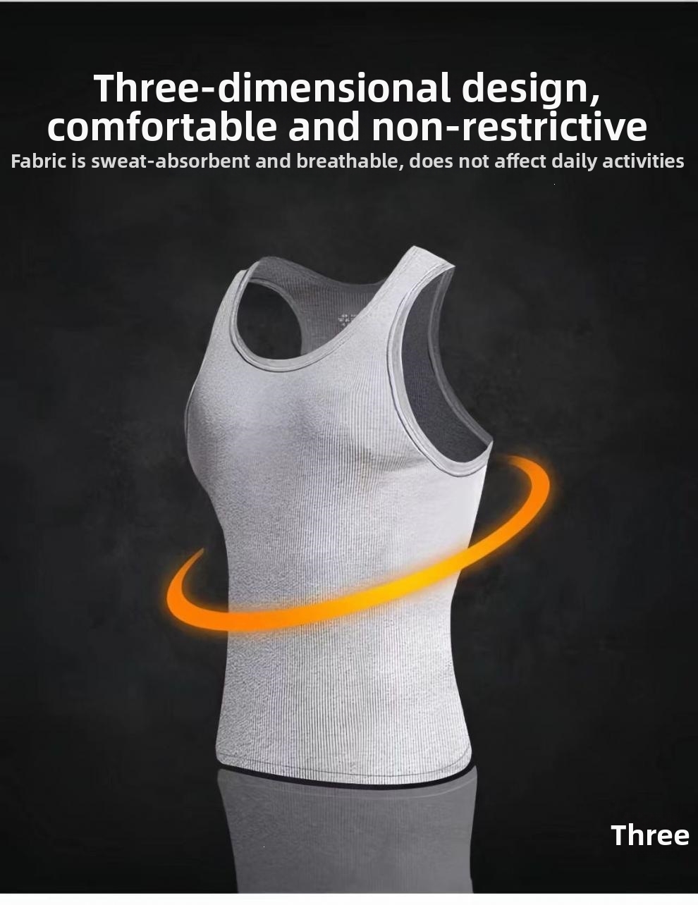 Men's Clothing Men's Solid Color Quick Drying Ribbed Sleeveless Vest Breathable Training Top Sweat Wicking Sports Vest For Summer_viptrois.com