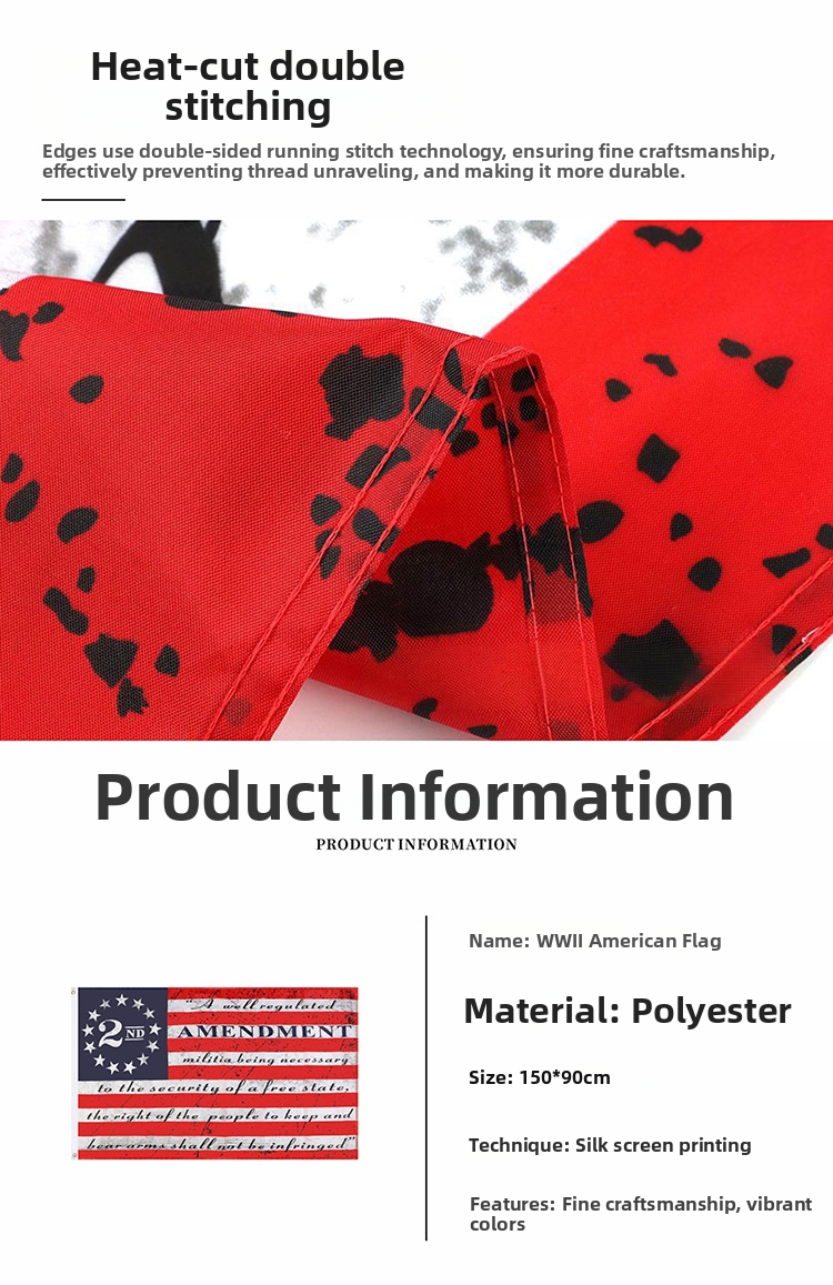 Drapeau constitution des états-unis second amendment jardin_voghion.com