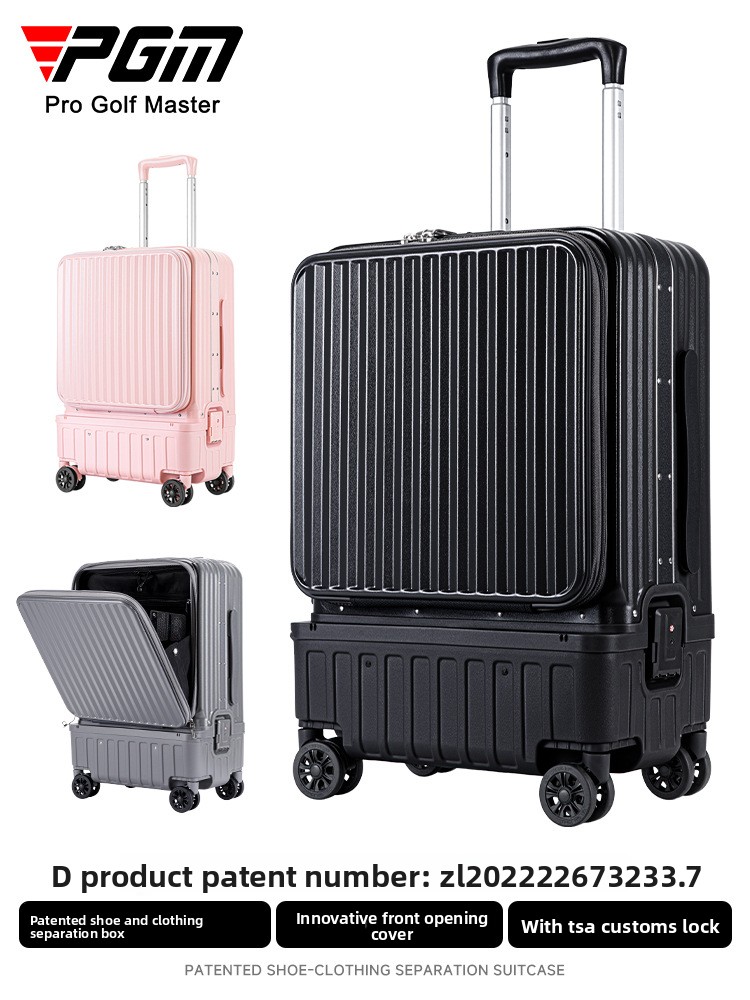 PGM YWB053 New Design 20-inch Golf Garment Bag, Lightweight Cabin Luggage with Shoe Organizer and Front Zip, Travel Trolley for Golfers ราคา 8,812 บาท*ส่งฟรี