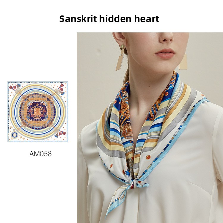 Foulard in seta da donna 100% seta di gelso quadrato elegante_voghion.com