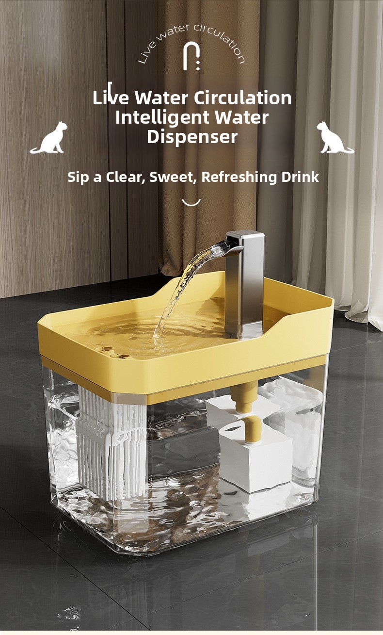 Automatic Pet Water Fountain Large Capacity For Cats And Dogs_voghion.com