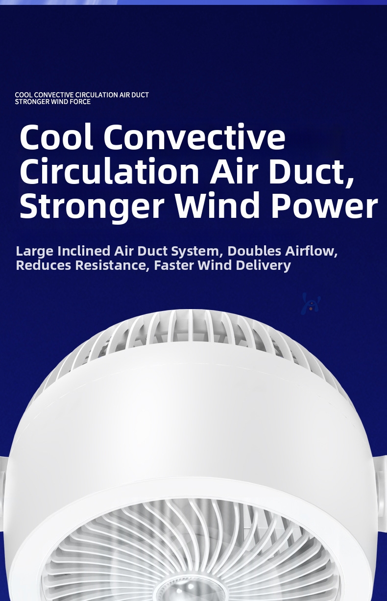 Silent Air Circulator Fan For Office And Home Desktop Cooling_voghion.com