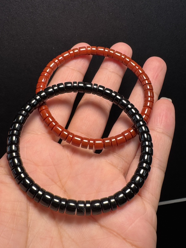 Popular Natural Black Tourmaline Precision Straight-Cut Tablets for Men and Women Bracelet Chain Manufacturer Wholesale Live Supply