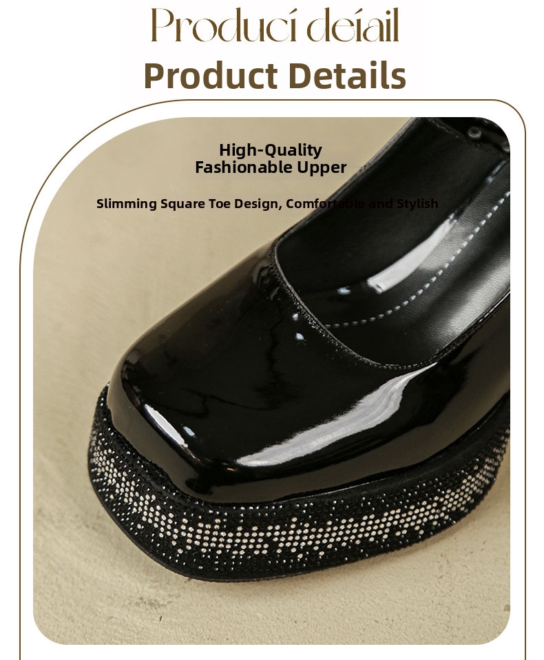 Retro dames mary jane high heels van suède met strass steentjes_voghion.com