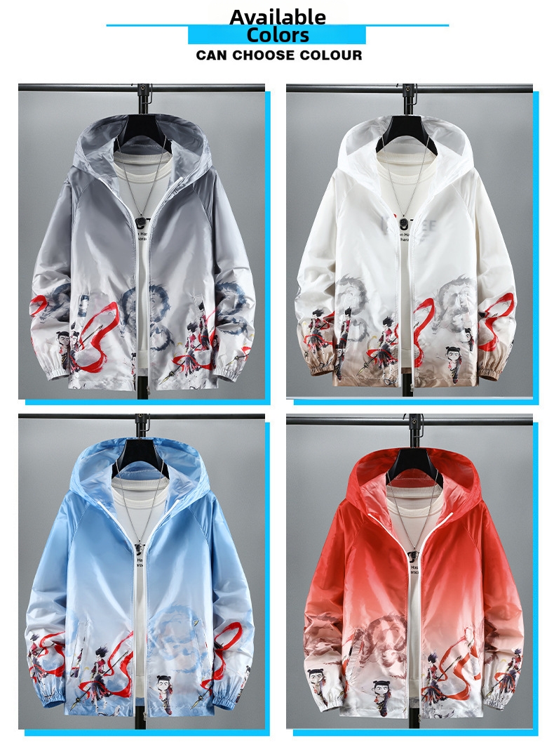 Men's Sun Protection Jacket Upf Quick Drying Outdoor Summer Top_voghion.com