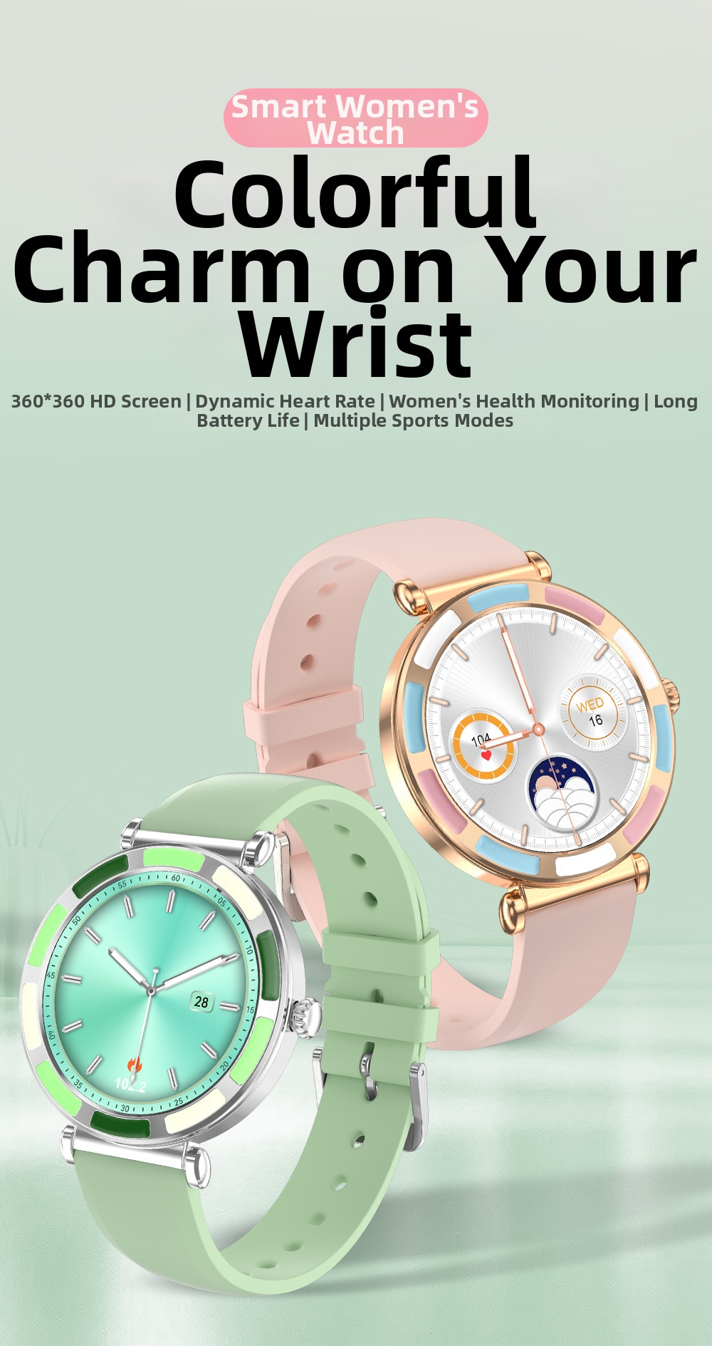 Smartwatch For Women With Bluetooth Calling And Fitness Tracker_voghion.com