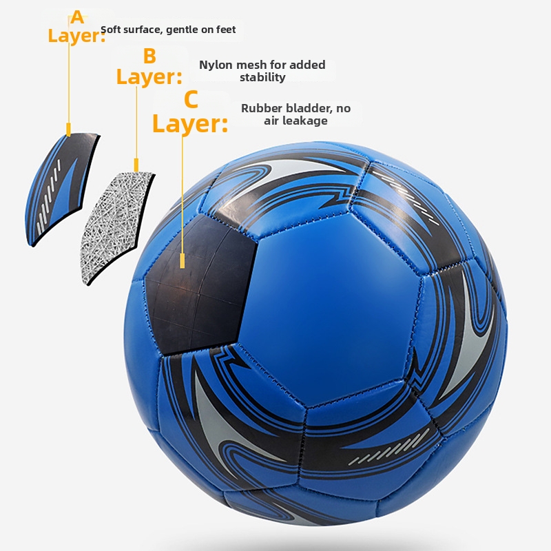 Palloni da calcio in PVC con nomi incisi. Taglia 5 per la scuola elementare, taglia 4 per l'allenamento dei bambini, taglia 3 per la scuola media e l'asilo._voghion.com