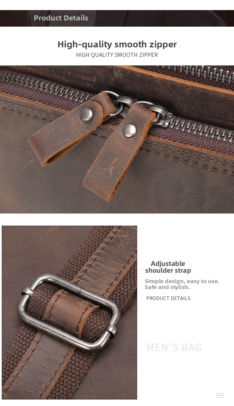 Borsa a tracolla uomo in vera pelle stile vintage retro_voghion.com