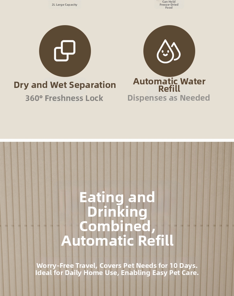 Distributore automatico di cibo e acqua per cani e gatti_voghion.com