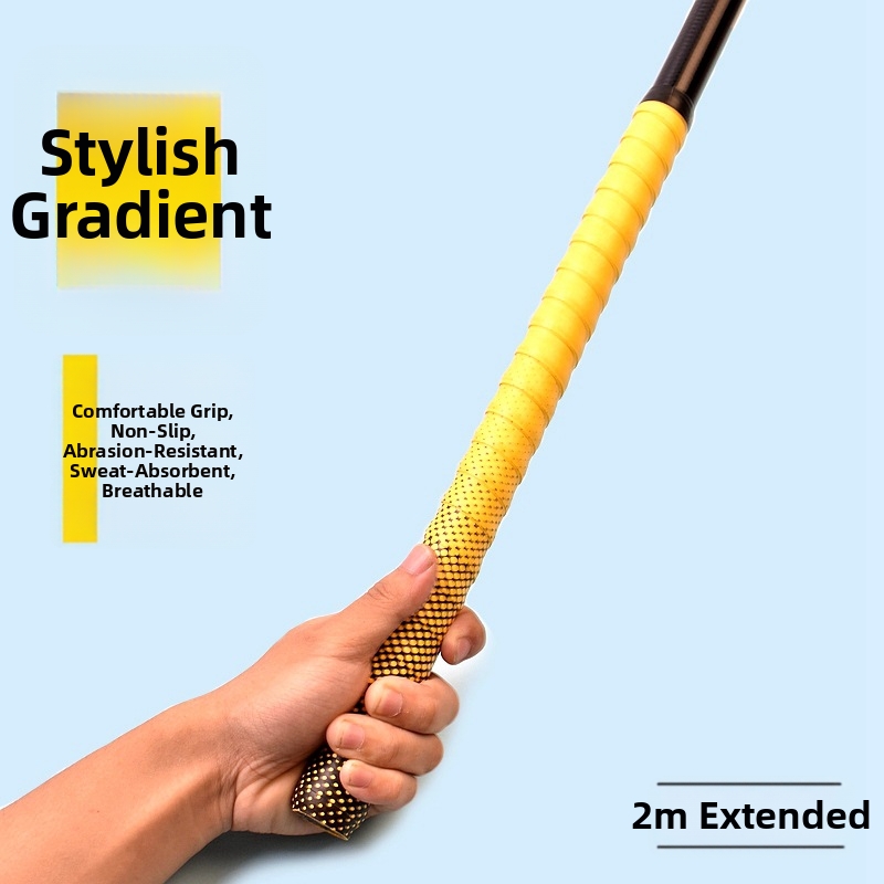 Zweetabsorberende handgreeptape voor vishengels en badmintonrackets, antislip handgreepwikkeltape, 2 meter, sport en outdoor_voghion.com