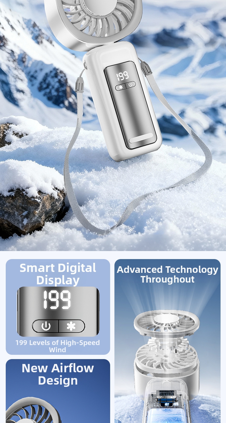 Handheld Cooling Fan Portable Desktop Semiconductor Turbine Fan_voghion.com