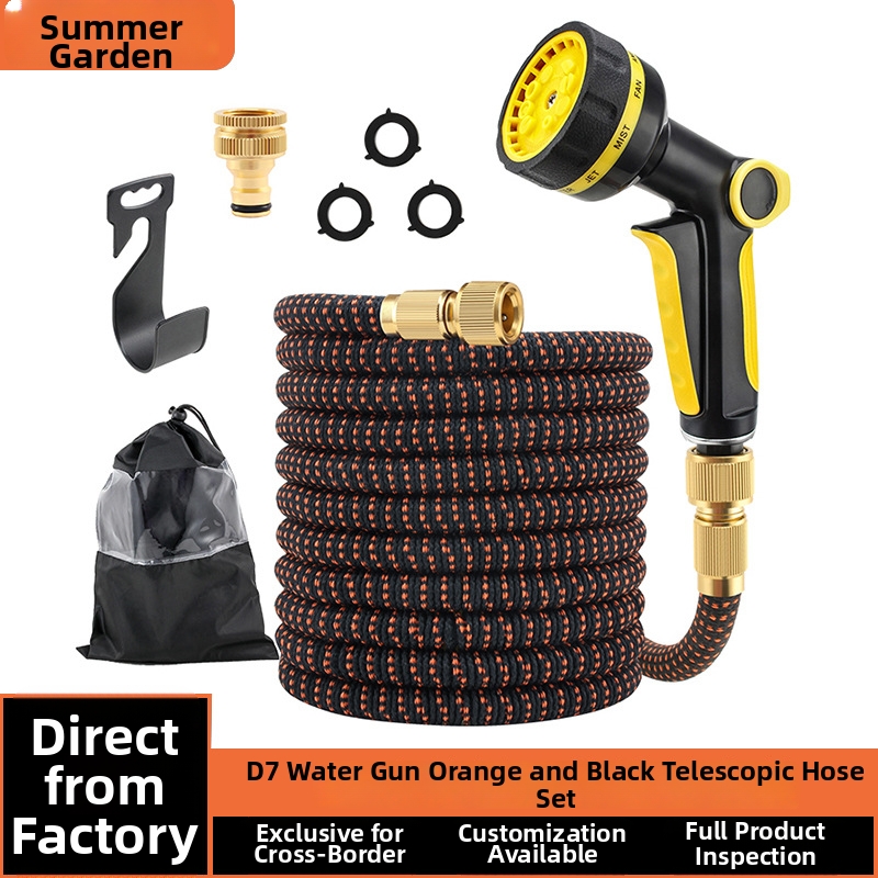Automatische telescopische waterslang 2200D Summer Garden Magic Flexibele TPE-latex voor het besproeien van huis, het wassen van auto's en het verzorgen van bloemen_voghion.com